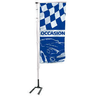 Kit mat et drapeau occasion CAR bleu 4 m