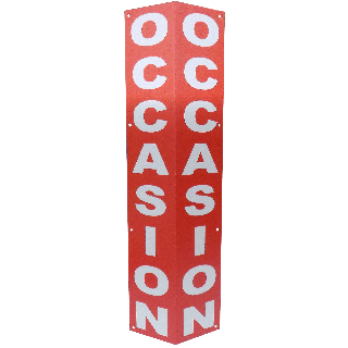 Totem de clôture OCCASION rouge