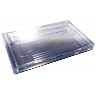 Etui transparent range cartes de visite ASK039 de travers