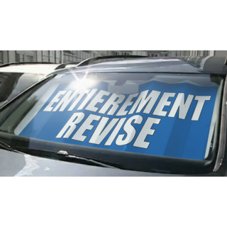 Panneau pare-brise VITRAFLASH entièrement révisé bleu en situation