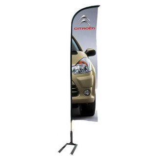 Kit mat voileline personnalisée 2.30 m pied autocal