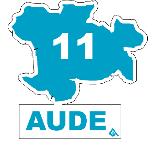 Autocollant 11 département de l'Aude