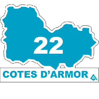 Autocollant 22 département des Côtes D'Armor