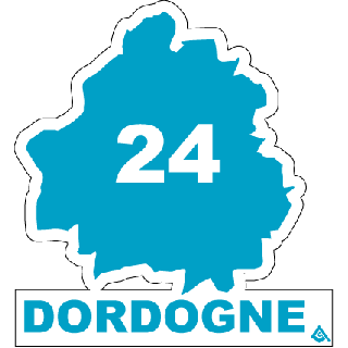 Autocollant 24 département de la Dordogne