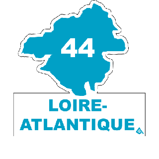 Autocollant 44 département de la Loire-Atlantique