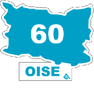 Autocollant 60 département de l'Oise