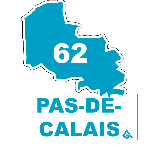 Autocollant 62 département du Pas de Calais
