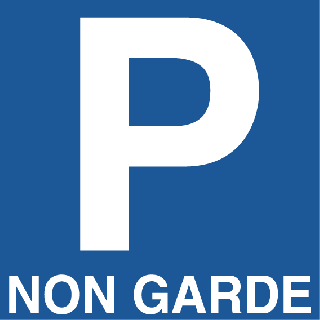 Autocollant Parking Non Gardé