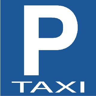 Autocollant Parking Taxi