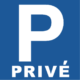 Panneau Parking Privé PVC 3 mm