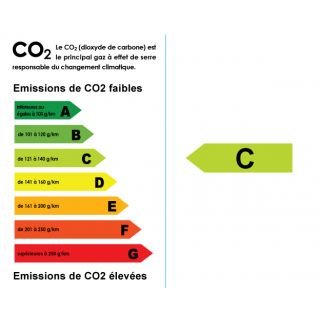 Autocollant écolabel CO2 C