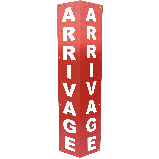 Totem de clôture ARRIVAGE ROUGE