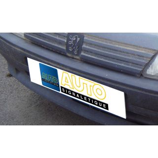 Cache plaque immatriculation personnalisé les 10 ex