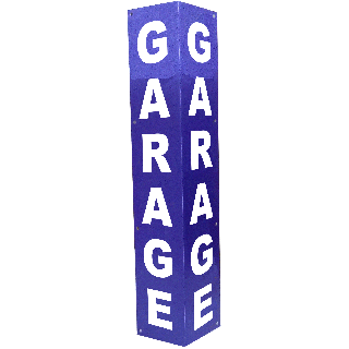 Totem de clôture GARAGE BLEU