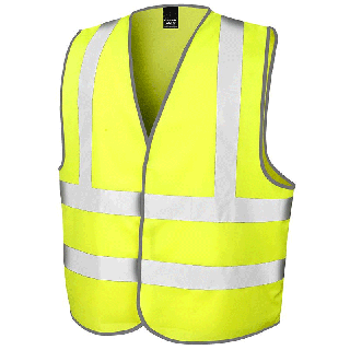 Gilet de sécurité fluo coloris jaune