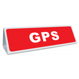 Triangle magnétique de toit GPS coloris rouge