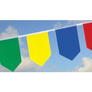 Guirlande multicouleurs avec écusson 20 x 30 cm