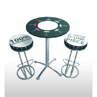 Kit mobilier café personnalisable à partir d'une seule pièce