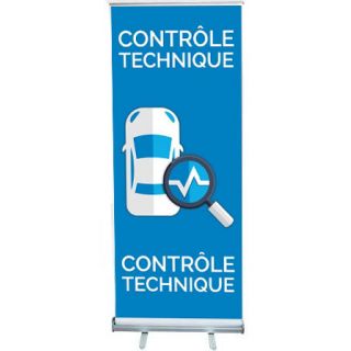 Roll-up Contrôle Technique 85 x 200 cm