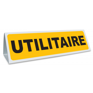 Triangle magnétique de toit Utilitaire coloris jaune et nois