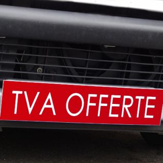 Cache plaque d'immatriculation avantage rouge TVA Offerte