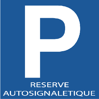 Panneau Parking Réservé personnalisé à votre nom alu 3 mm