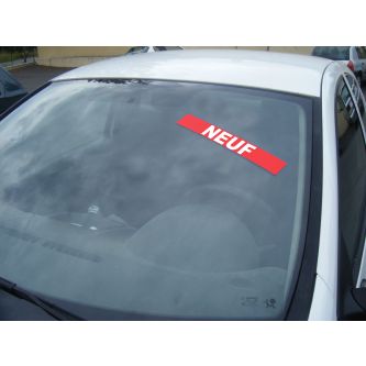 autocollant pare brise neuf