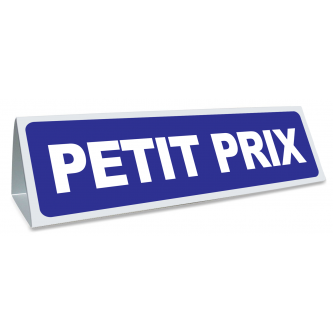 Triangle magnétique de toit Petit Prix coloris bleu