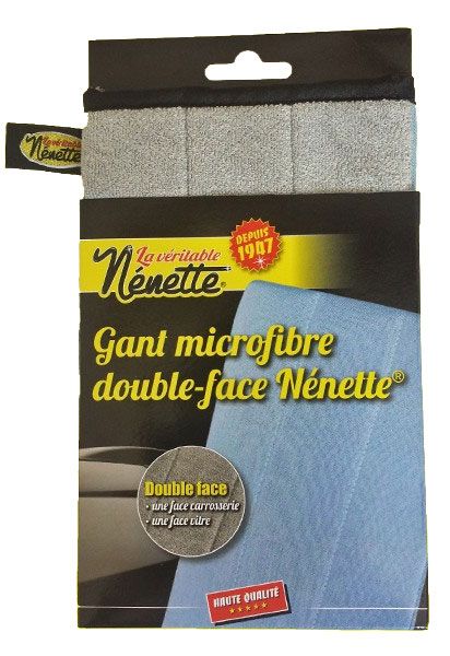 Gant microfibre pour véhicule dans son emballage