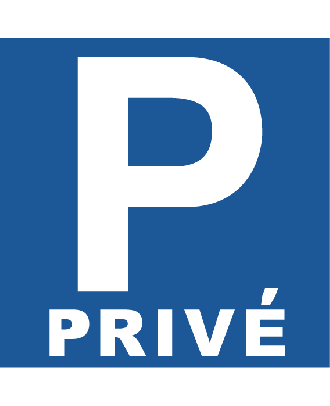 Panneau Parking Privé PVC 3 mm