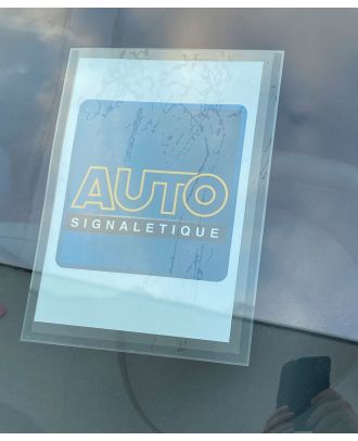 Porte affiche A4 VN/VO repositionnable transparent