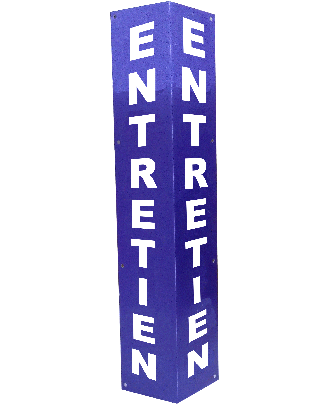 Totem de clôture ENTRETIEN BLEU