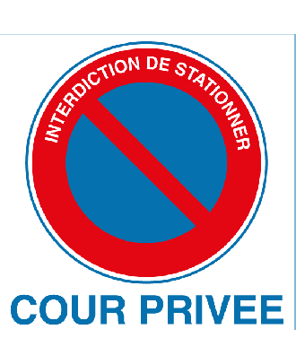 Autocollants interdiction de stationner pour voiture mal garée.