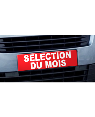 Cache plaque d'immatriculation avantage Selection du Mois rouge